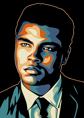Muhammad Ali Pop Art Portrait