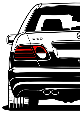 Mercedes-Benz E50 Rear View