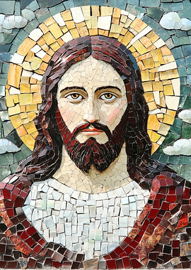Mosaic Portrait of Jesus Christ