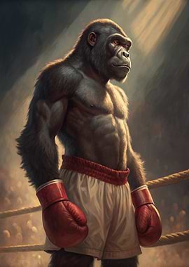 Gorilla Boxer in Ring