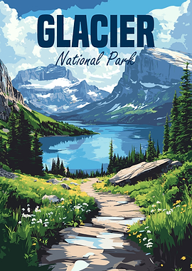 Glacier National Park Poster