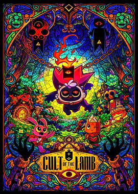 Cult of the Lamb Stained Glass Poster