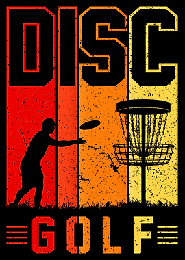 Disc Golf Vintage Retro Design