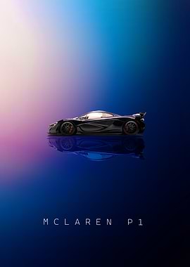 McLaren P1 Super Car Poster