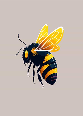 Stylized Bee Illustration