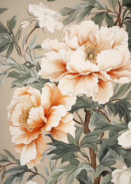 Peony Floral Pattern
