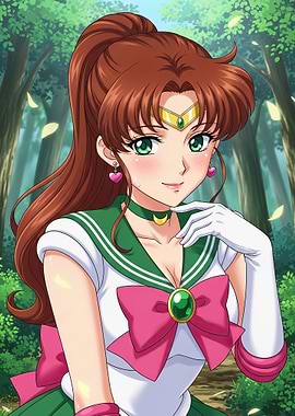 Sailor Jupiter in a Forest