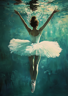 Ballerina underwater