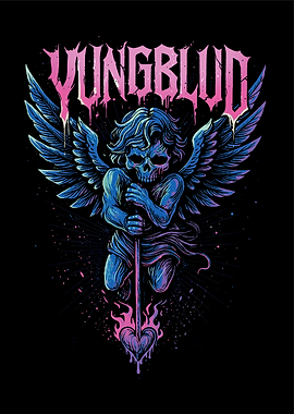 Yungblud Skull Angel Heart Sword