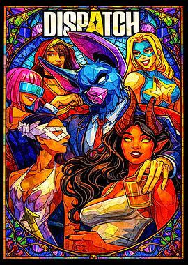 dispatch in Stained Glass Style