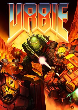 Mech Battle on Fiery Planet