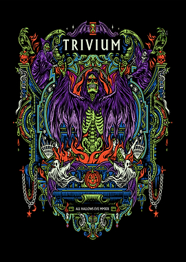 Trivium Halloween Grim Reaper Art