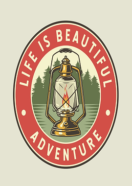 Life is Beautiful Adventure Lantern