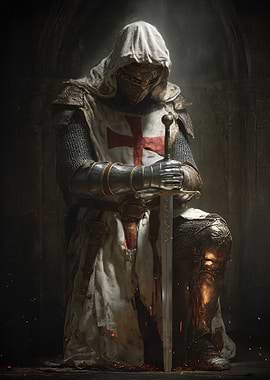 Knight Templar with Sword