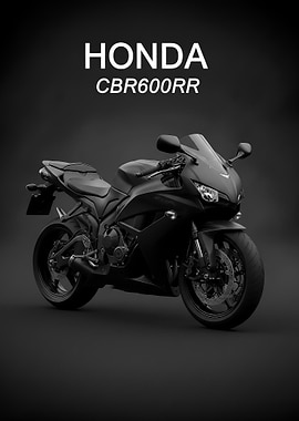 black Honda CBR600RR Motorcycle
