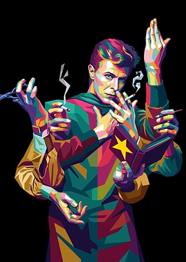 David Bowie Pop Art Portrait
