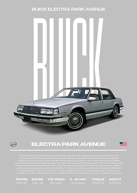 Buick Electra Park Avenue Car Poster