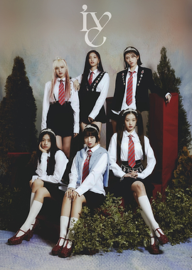 IVE K-Pop Group School Uniform Concept Photo