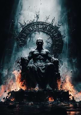 Dark King on Throne