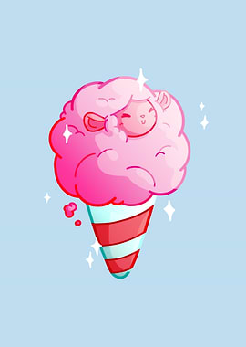 Cute Sheep Cotton Candy