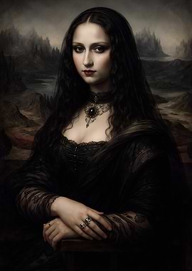 Gothic Mona Lisa Portrait
