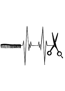 Heartbeat with Comb and Scissors