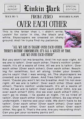 Linkin Park 'Over Each Other'