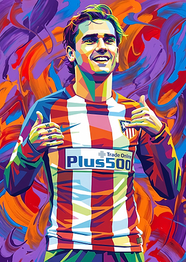 Antoine Griezmann Pop Art Portrait