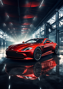 Aston Martin in a Warehouse