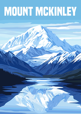 Mount McKinley Mountain Poster