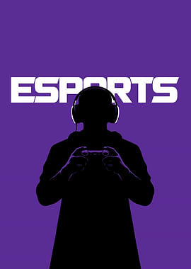 Esports Gamer Silhouette