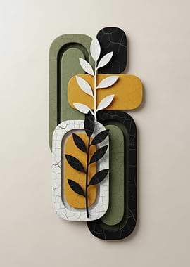 Abstract Botanical Wall Art