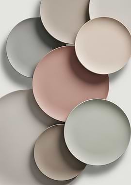 Assorted Matte Finish Plates