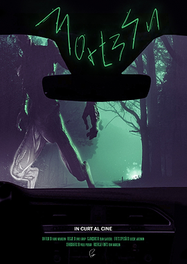 Horror Movie Poster with Monster