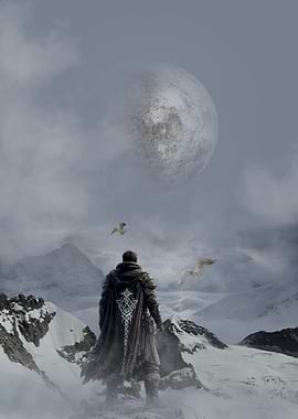 Warrior Gazing at the Moon