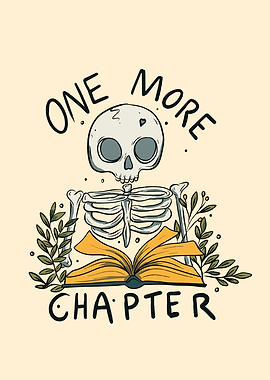 Skeleton Reading One More Chapter