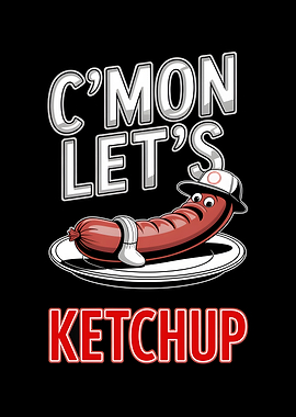 Funny Sausage Ketchup Pun