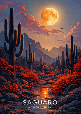 Saguaro National Park Sunset
