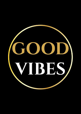 Good Vibes Text Art