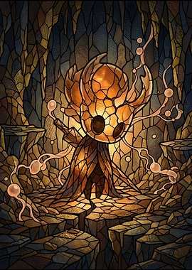 Hollow Knight Stained Glass Art