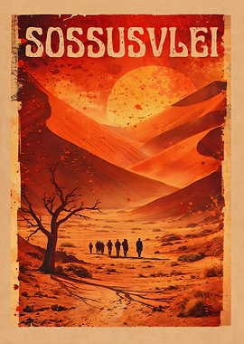 Sossusvlei Desert Landscape Poster