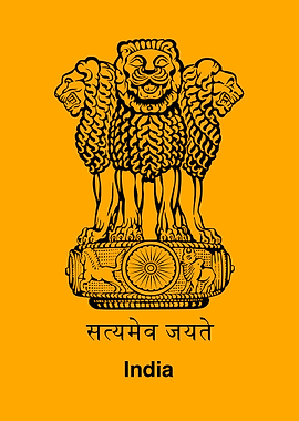 Indian Emblem with 'Satyameva Jayate'
