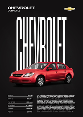 Chevrolet Cobalt LS Car Poster