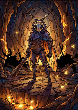 Hollow Knight Moth Knight with Club