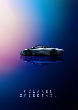 McLaren Speedtail hypercar Poster
