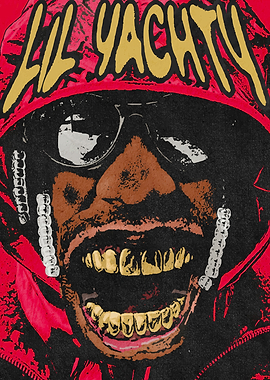 Lil Yachty Portrait with Gold Grills