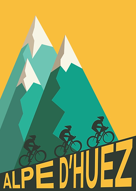 Alpe d'Huez Cyclists