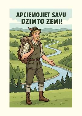 Latvian Hiker Invites You to Visit Homeland