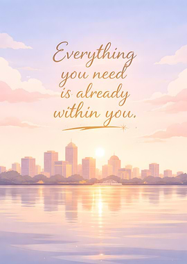 Inspirational Cityscape Sunrise Reflection