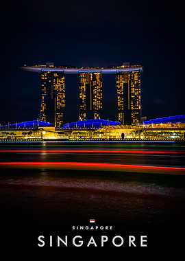 Midnight at Marina Bay Sands